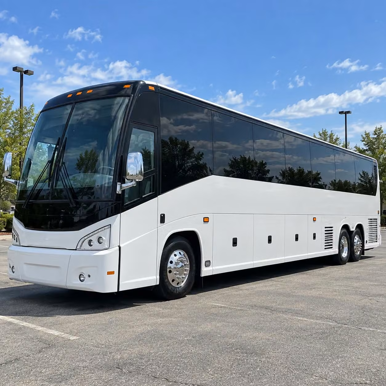 arlington charter bus rental exterior