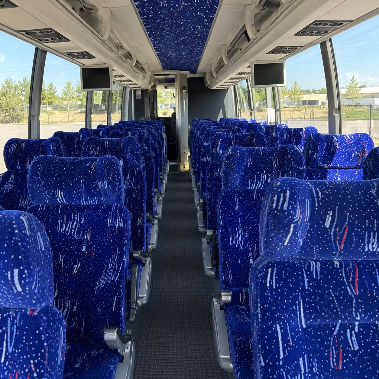 arlington charter bus rental inside
